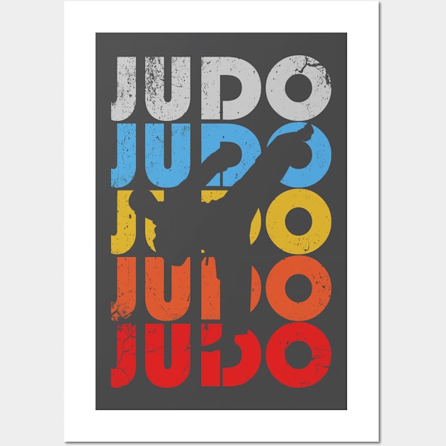 Judo retro. Martial arts fighter funny. Perfect present for mom mother dad father friend him or her Wall Art by SerenityByAlex